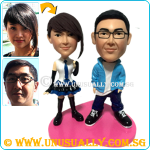 Custom 3D Lovely Cool Couple Figurines